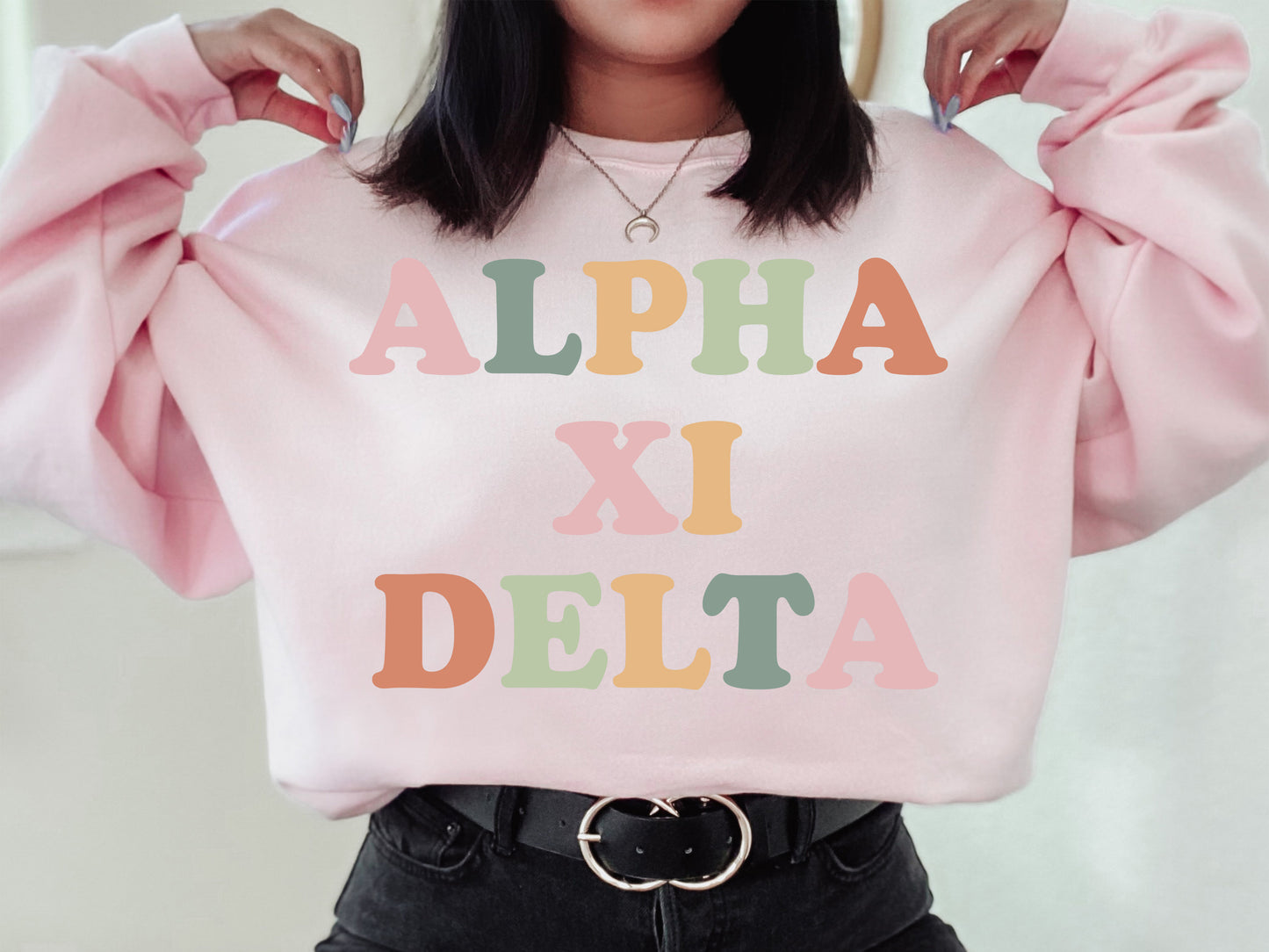 Alpha Xi Delta Bright and Proud Sorority Sweatshirt _ 422g