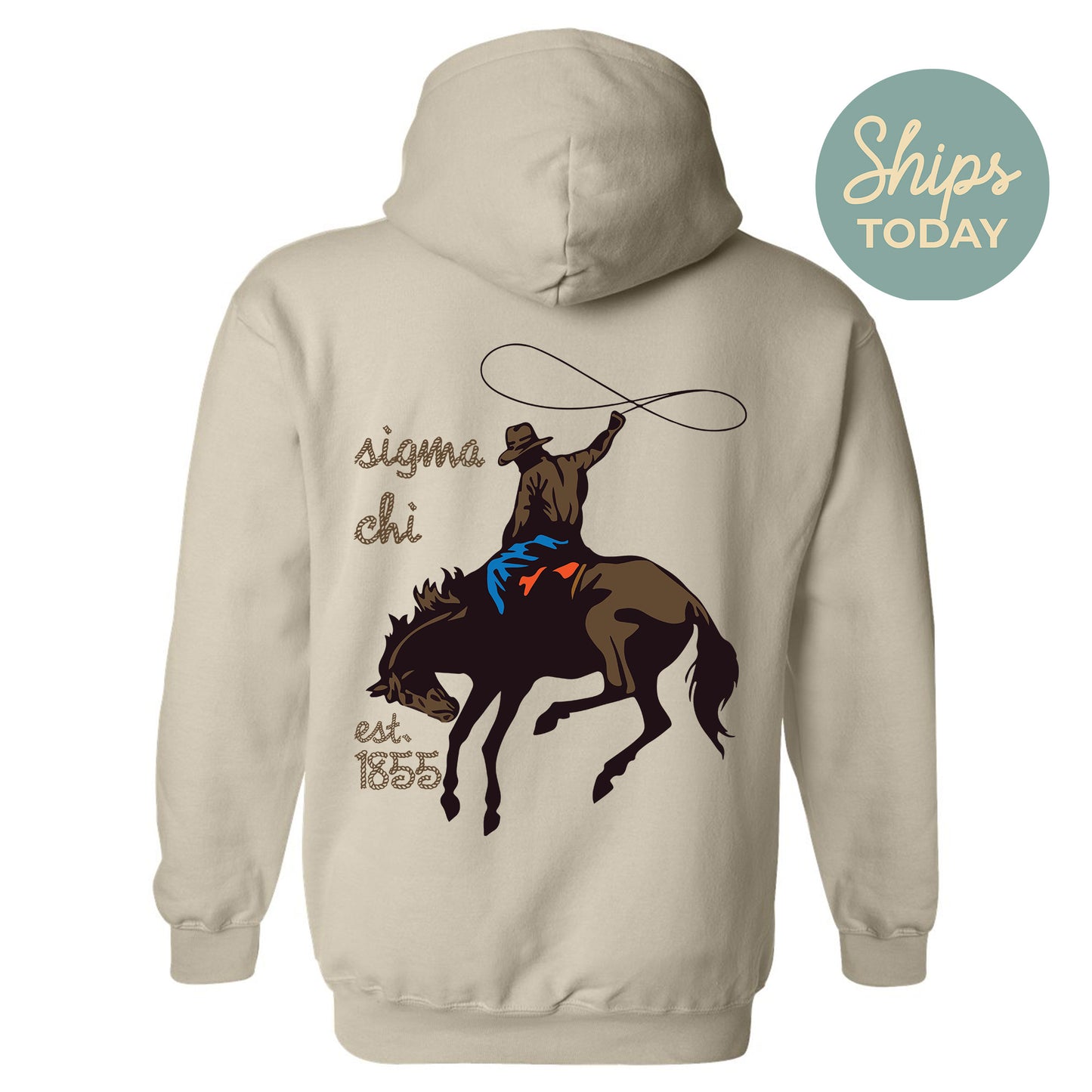 Sigma Chi Cowboy Fraternity Hoodie _ 31202g