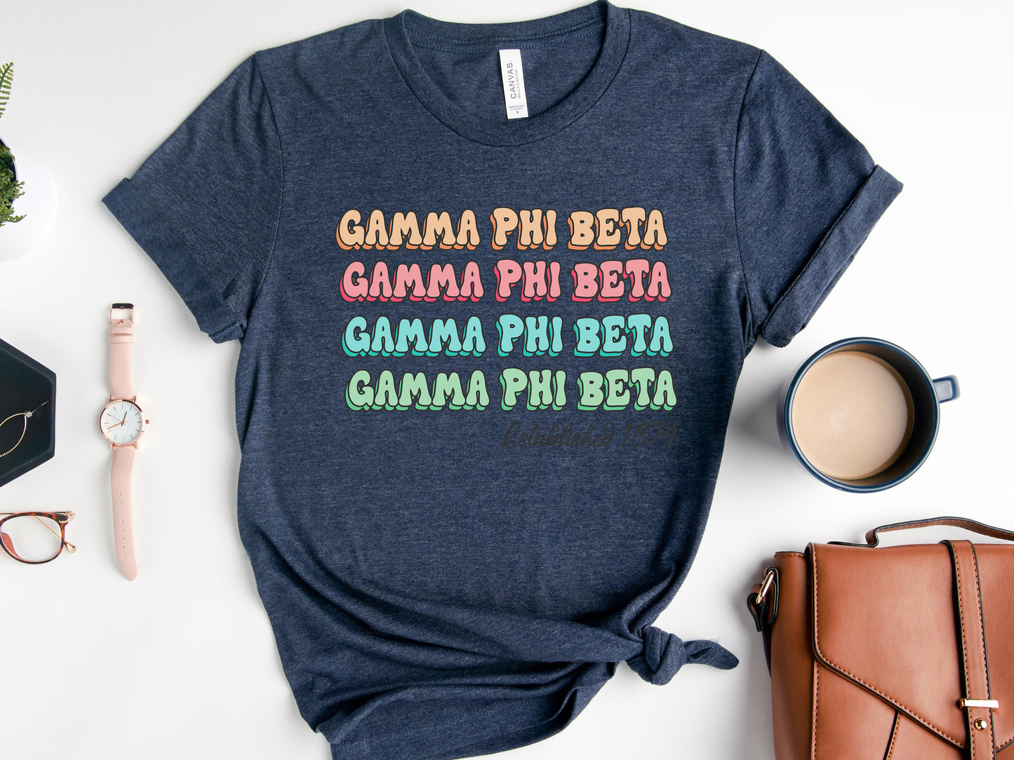 Gamma Phi Beta Lucy Sorority T-shirt _ 272g