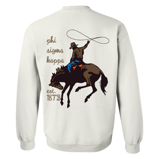 Phi Sigma Kappa Cowboy Fraternity Sweatshirt _ 31197g