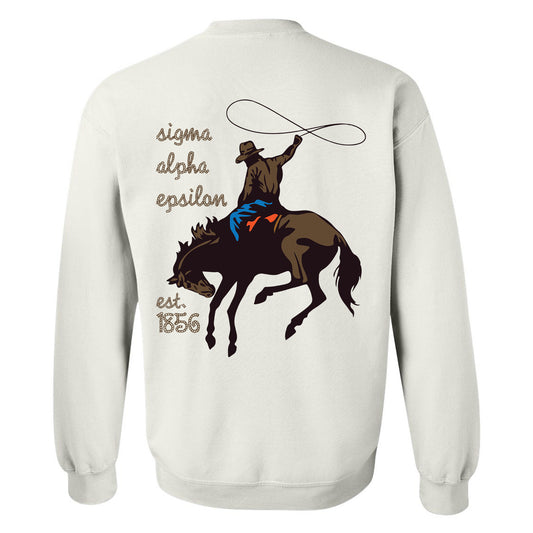 Sigma Alpha Epsilon Cowboy Fraternity Sweatshirt _ 31200g