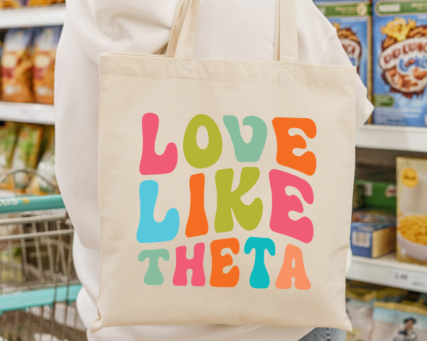 Kappa Alpha Theta Love Like Sorority Tote Bag _ 34349g