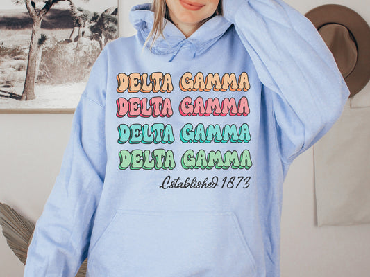 Delta Gamma Lucy Sorority Hoodie _ 269g