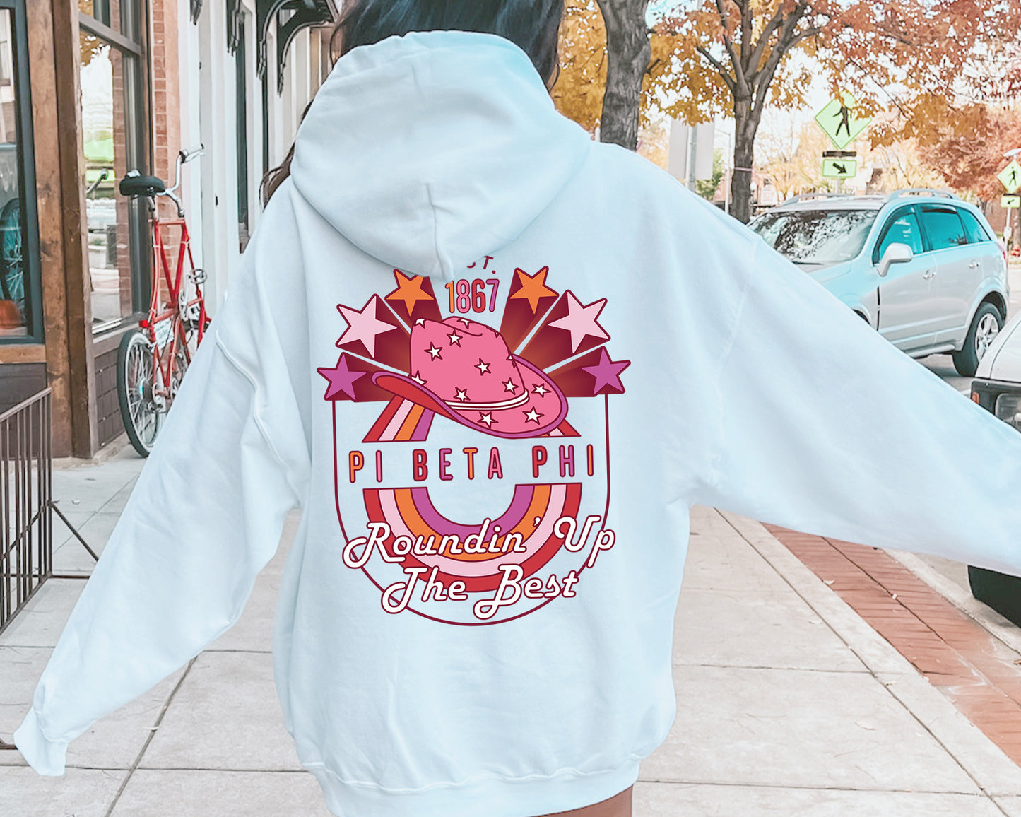 Pi Beta Phi Roundin' up the Best Sorority Hoodie _ 32914g