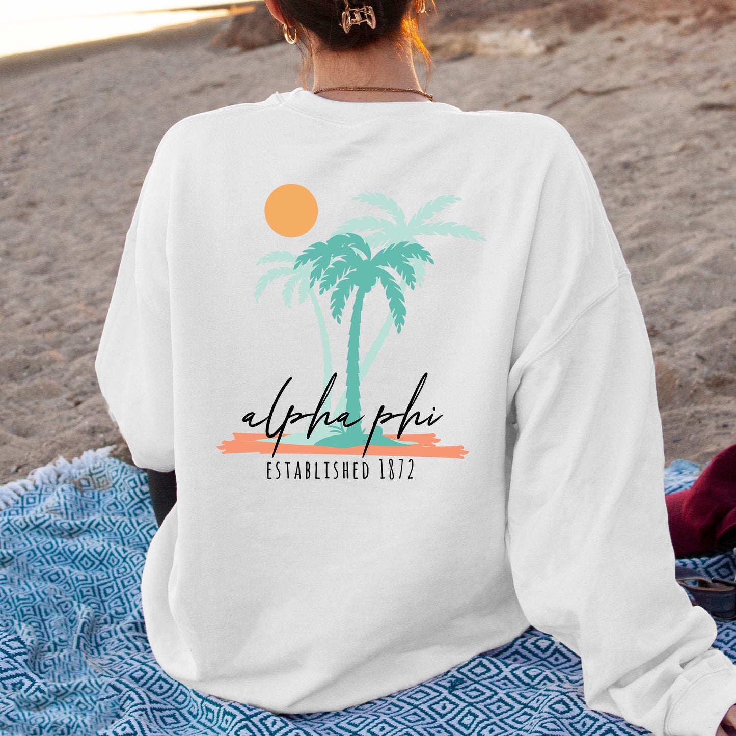 Alpha Phi Island Sisterhood Sorority Sweatshirt _ 33564g