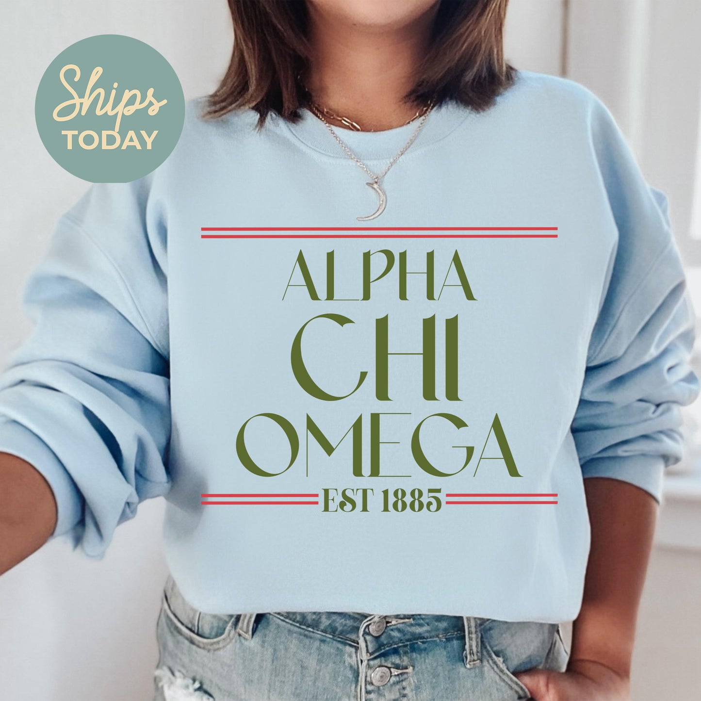 Alpha Chi Omega Greek Harmony Sorority Sweatshirt _ 34964g