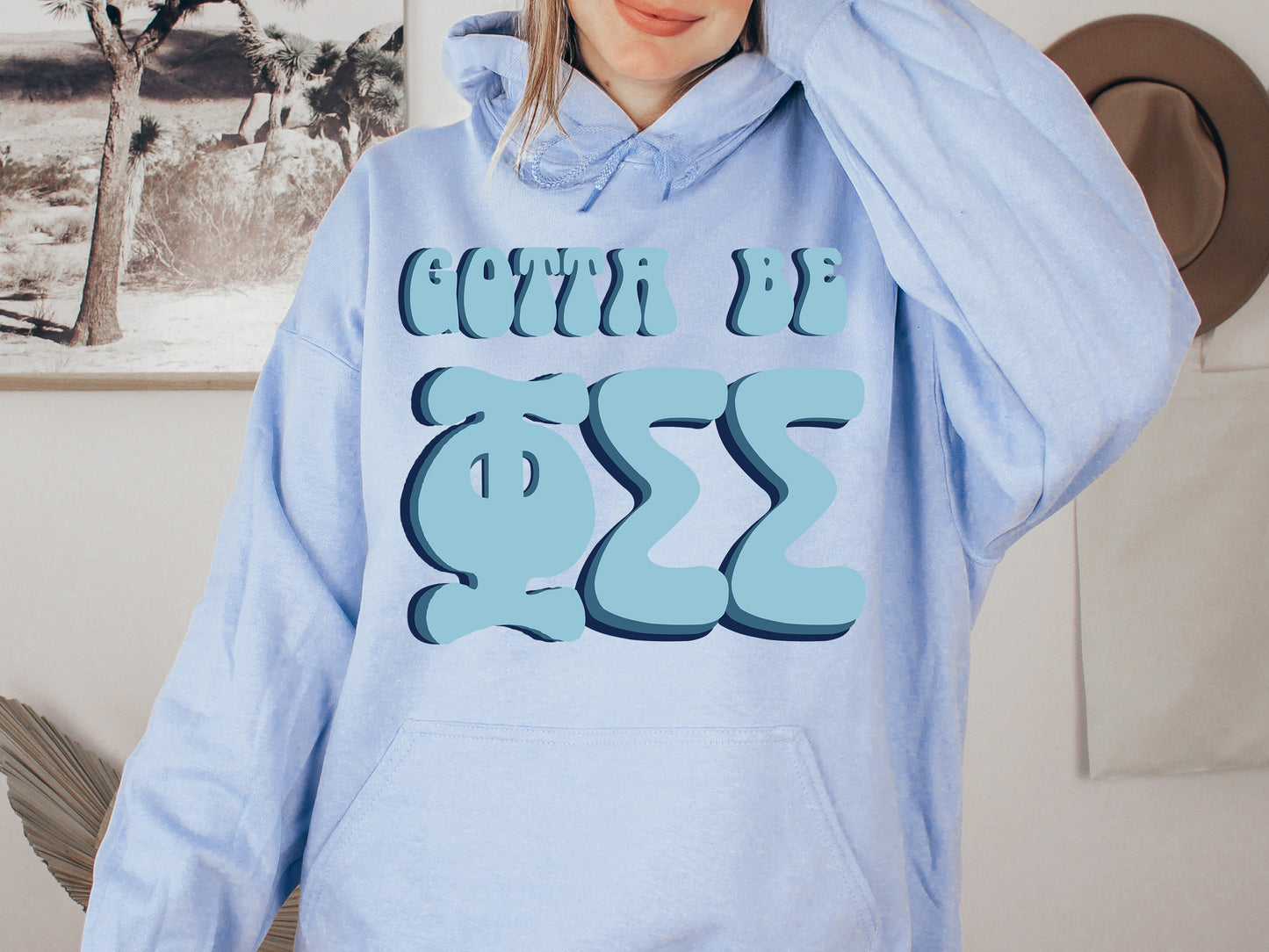 Phi Sigma Sigma They've Gotta Be Sorority Hoodie _ 355g