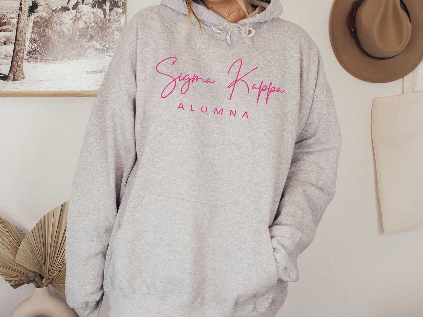 Sigma Kappa Simple and Sweet Alumna Sorority Hoodie _ 514g