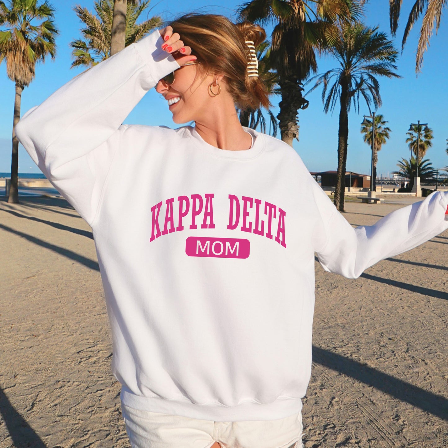 Kappa Delta Proud Mom Sorority Sweatshirt _ 16266g