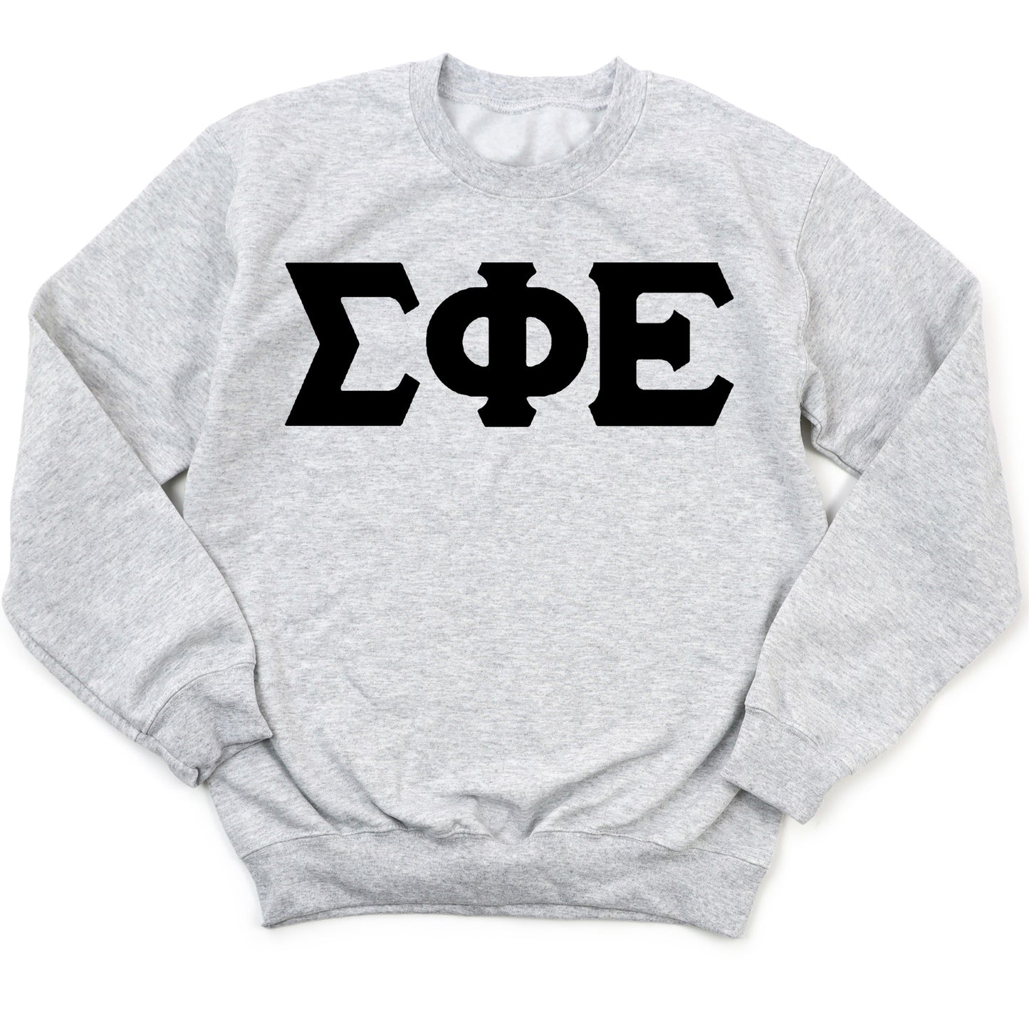 Sigma Phi Epsilon Black Letters Fraternity Sweatshirt _ 34931g