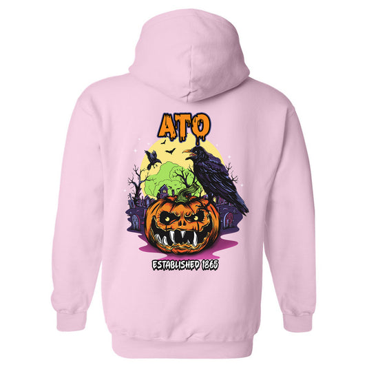 Alpha Tau Omega Halloween Bats Fraternity Hoodie _ 36255g