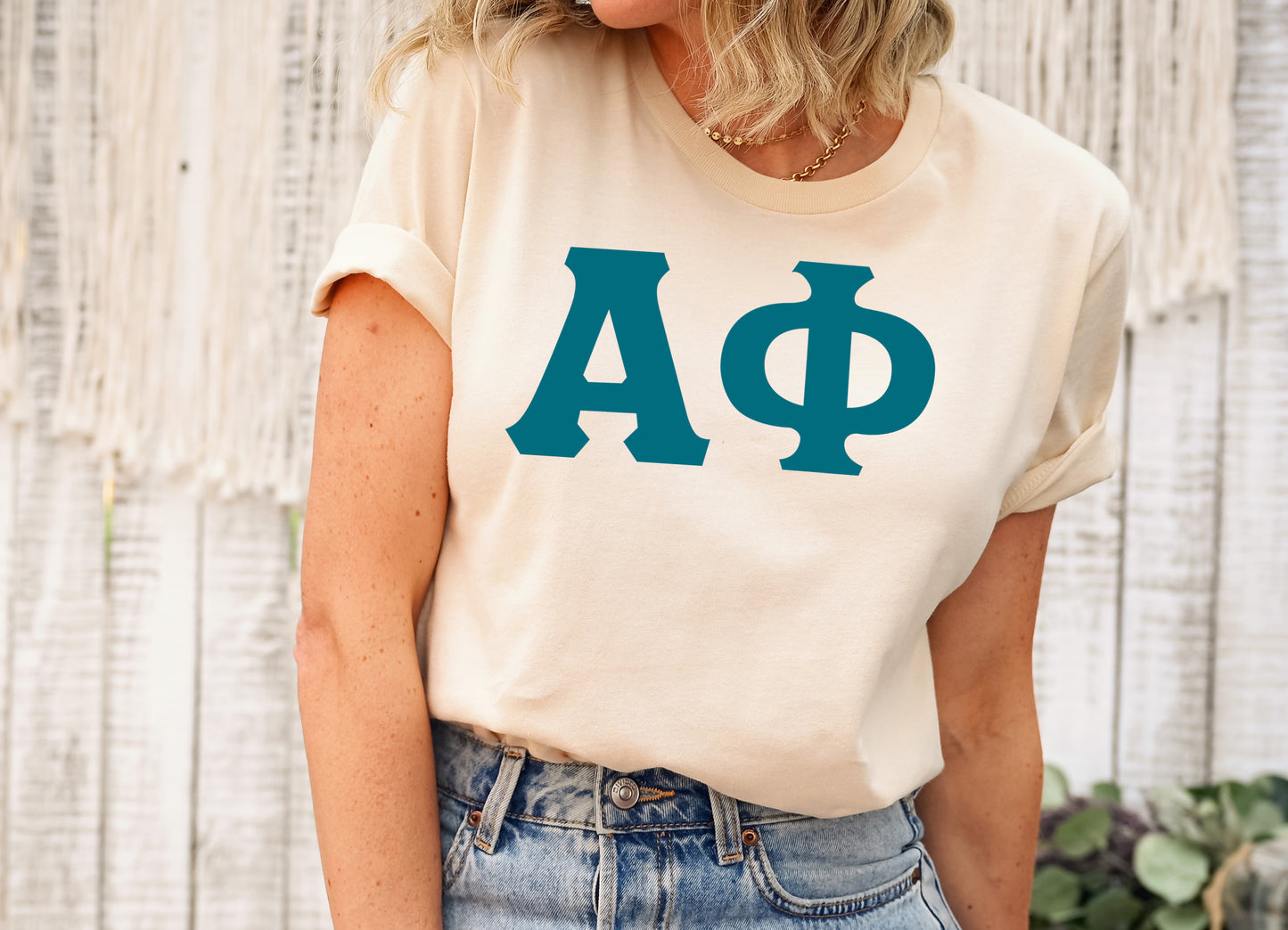 Alpha Phi Back to the Basics Sorority T-shirt _ 627g