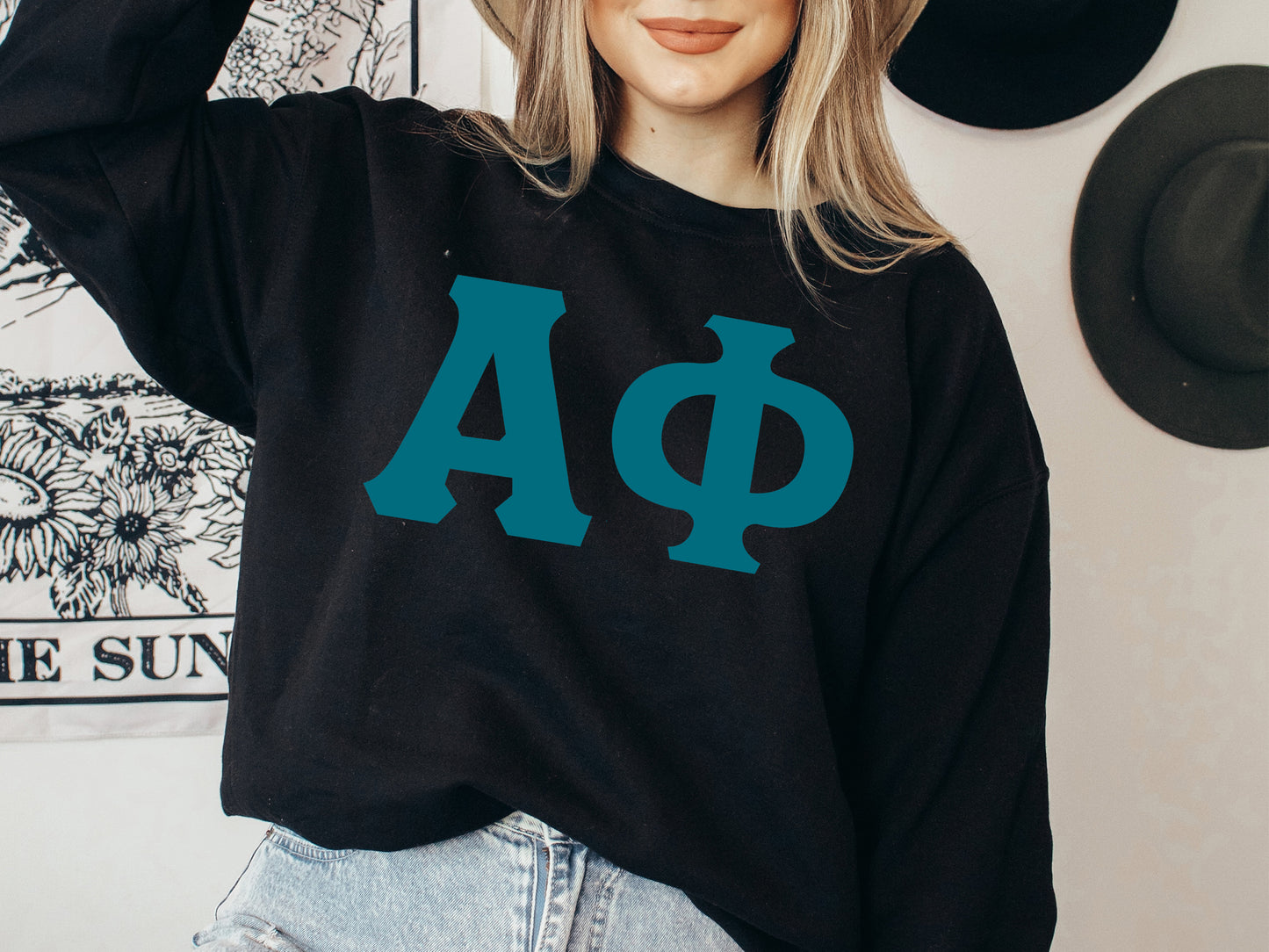 Alpha Phi Back to the Basics Sorority Sweatshirt _ 627g
