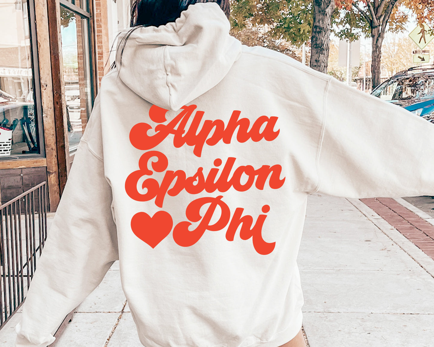 Alpha Epsilon Phi Red Heart Sorority Hoodie _ 33348g