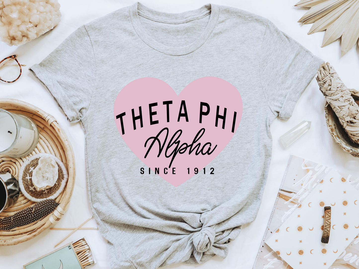 Theta Phi Alpha Pretty in Pink Sorority T-shirt _ 464g