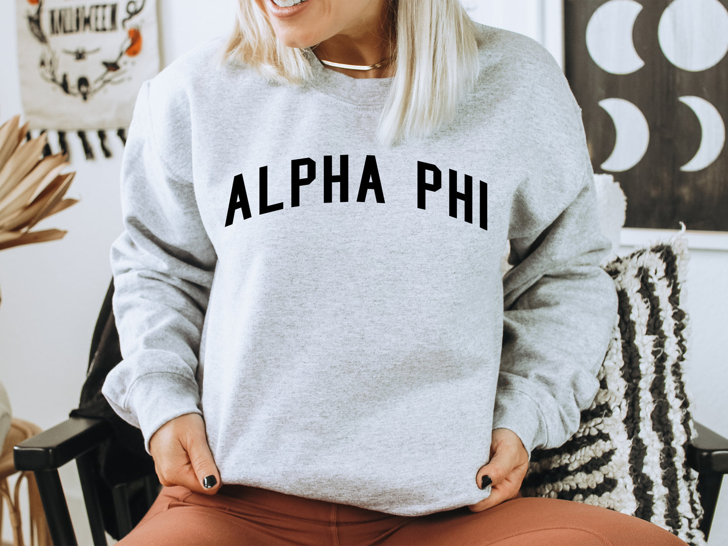 Alpha Phi Just Bold Sorority Sweatshirt _ 2374g