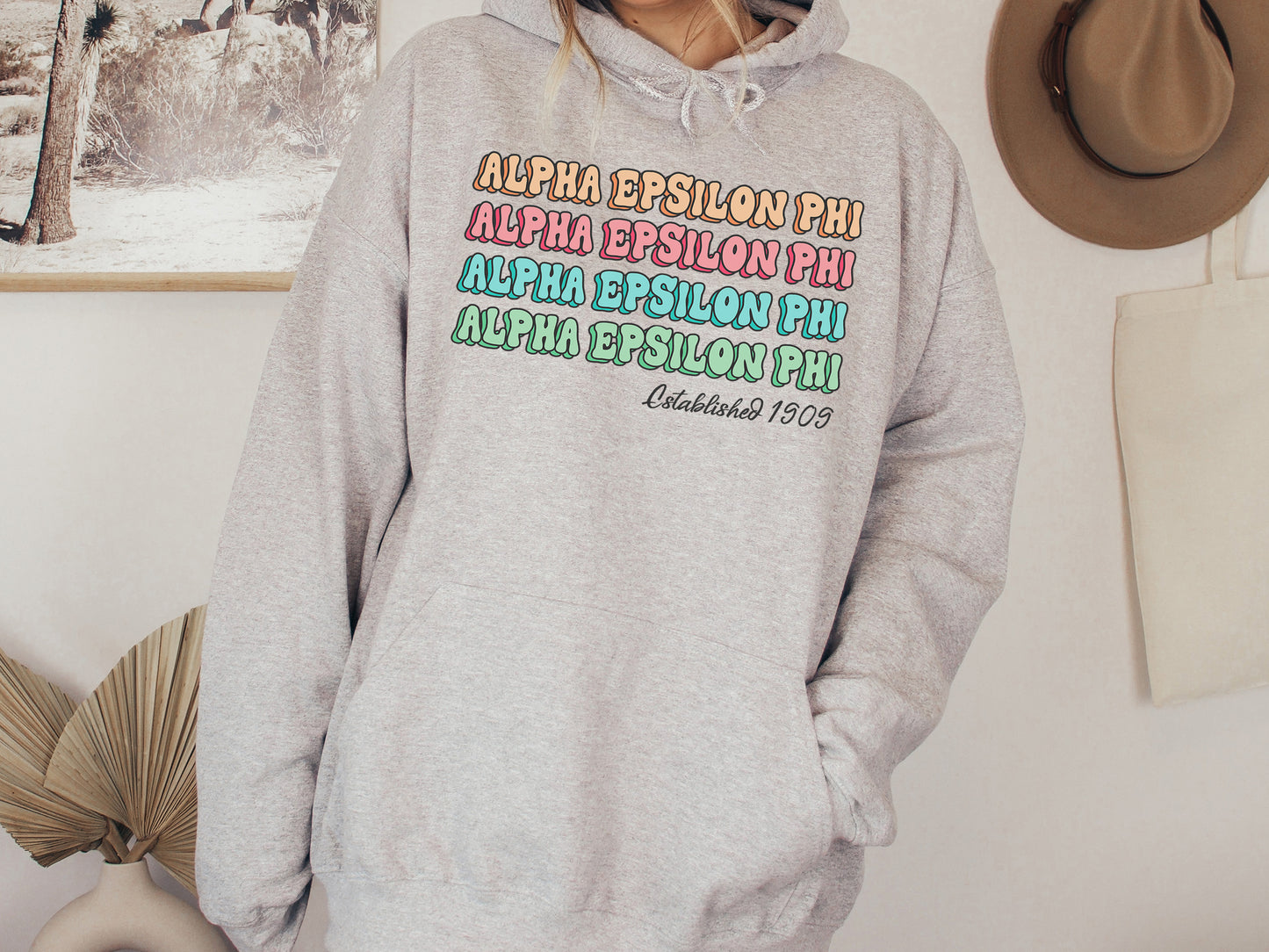 Alpha Epsilon Phi Lucy Sorority Hoodie _ 260g