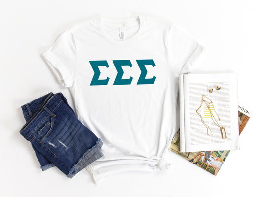 Sigma Sigma Sigma Back to the Basics Sorority T-shirt _ 645g