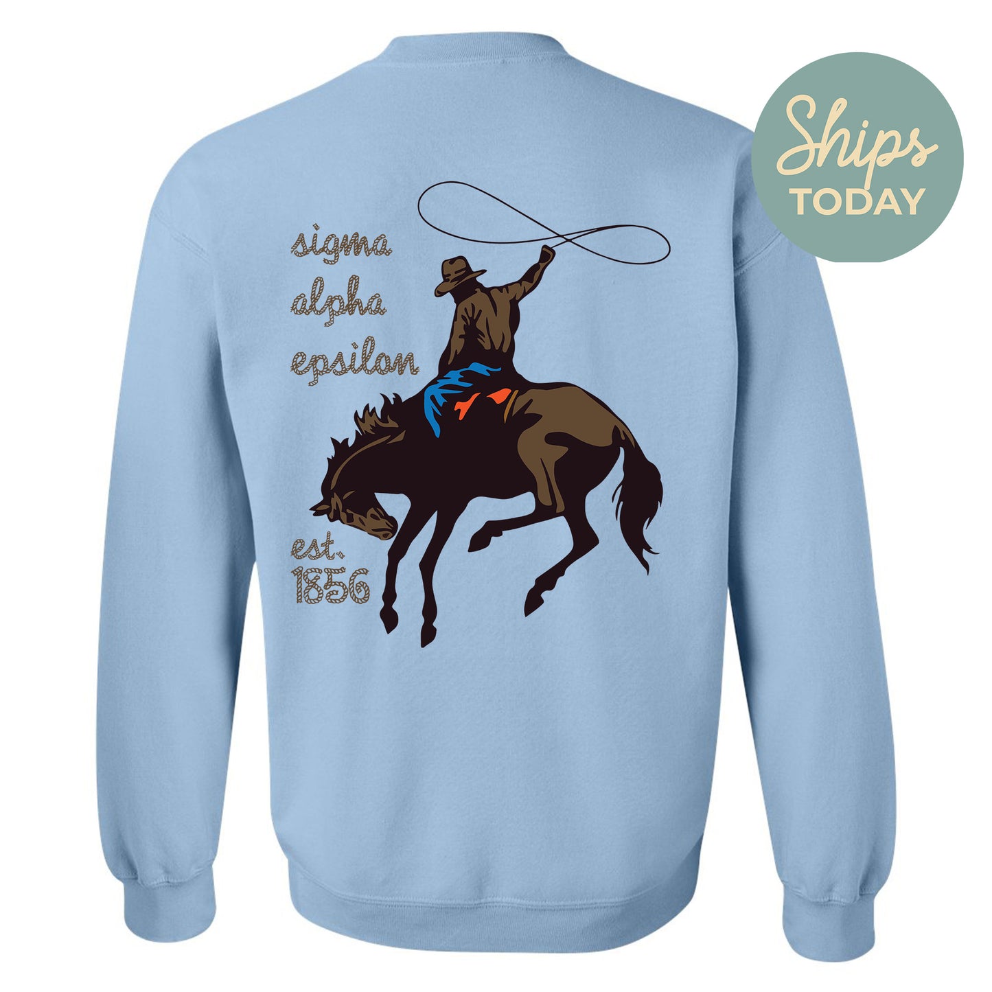 Sigma Alpha Epsilon Cowboy Fraternity Sweatshirt _ 31200g