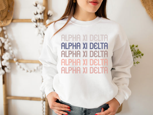 Alpha Xi Delta Greek Glamour Sorority Sweatshirt _ 31100g