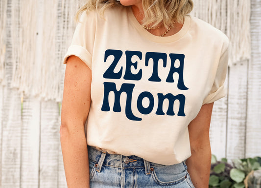 Zeta Tau Alpha Got it from my Mom Sorority T-shirt _ 3096g