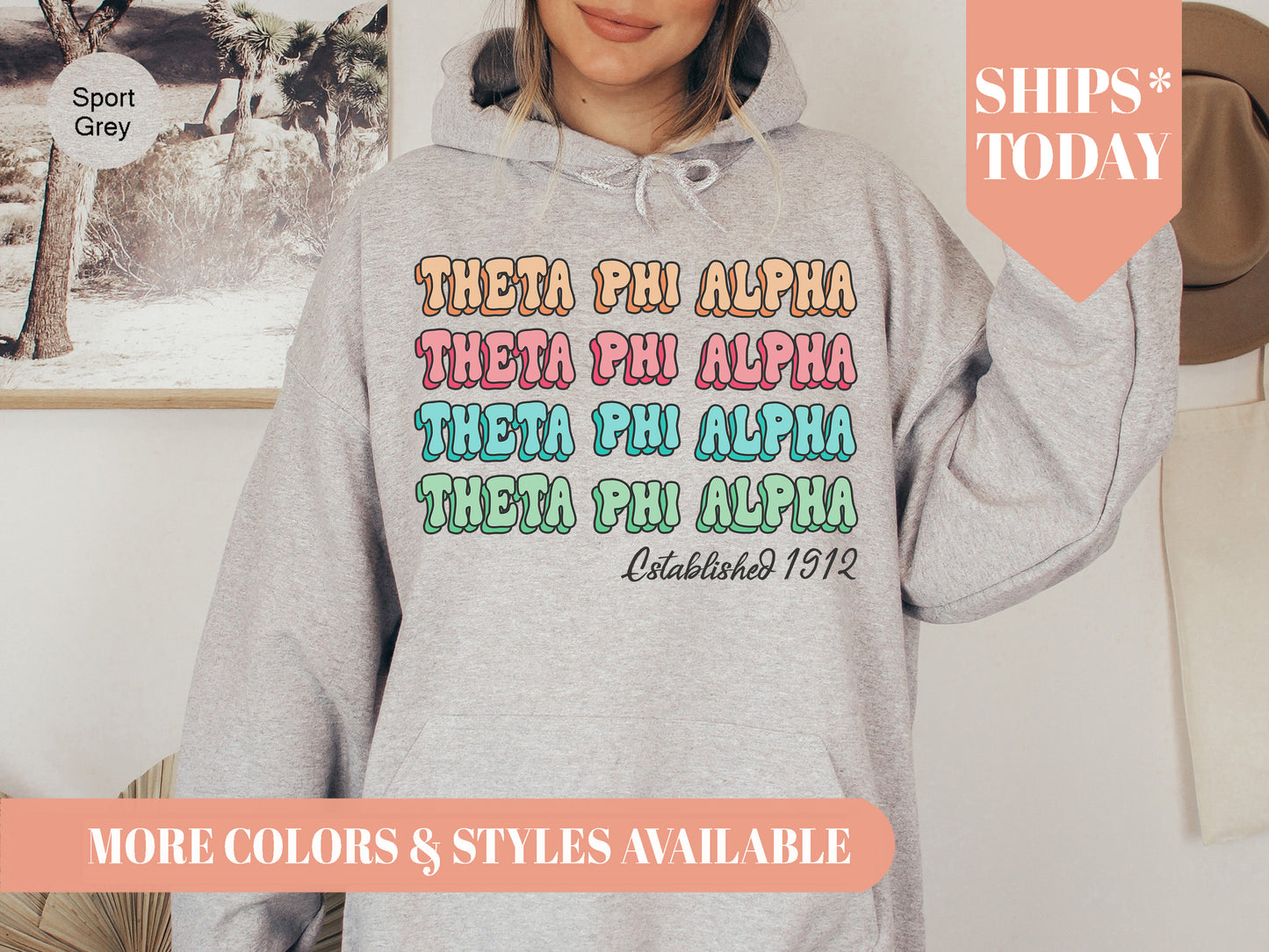 Theta Phi Alpha Lucy Sorority Hoodie _ 282g