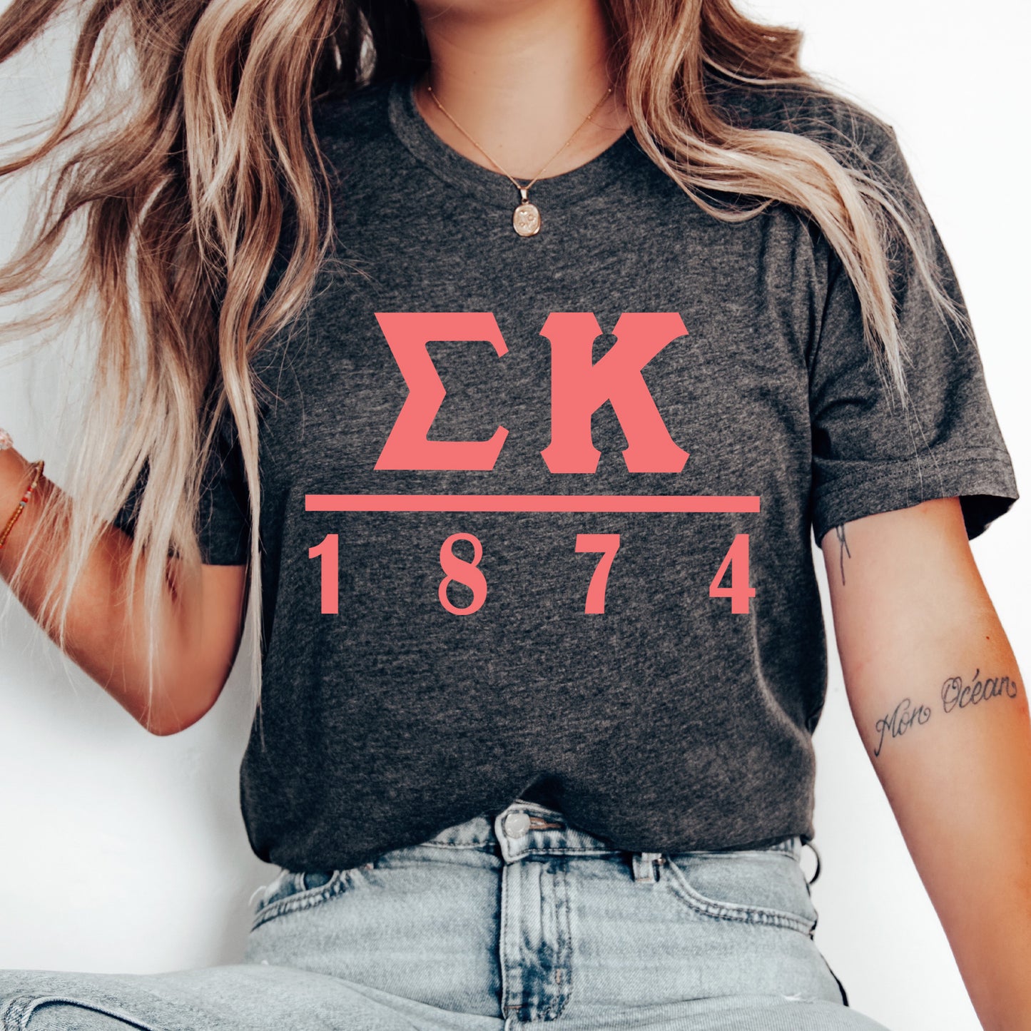Sigma Kappa Monochromatic Sorority T-shirt _ 30865g