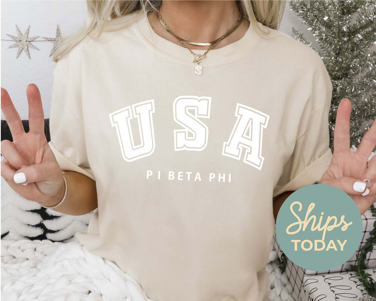 Pi Beta Phi Proud American Sorority T-shirt _ 2311g