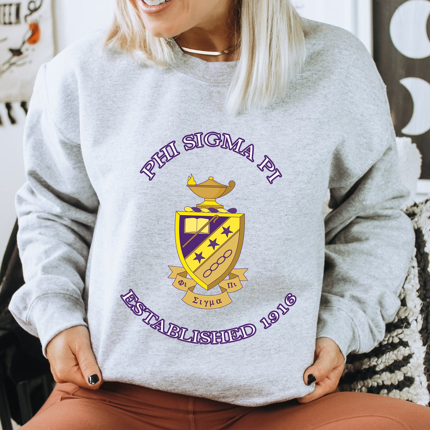 Phi Sigma Pi Iconic Insignia COED Sweatshirt _ 35675g