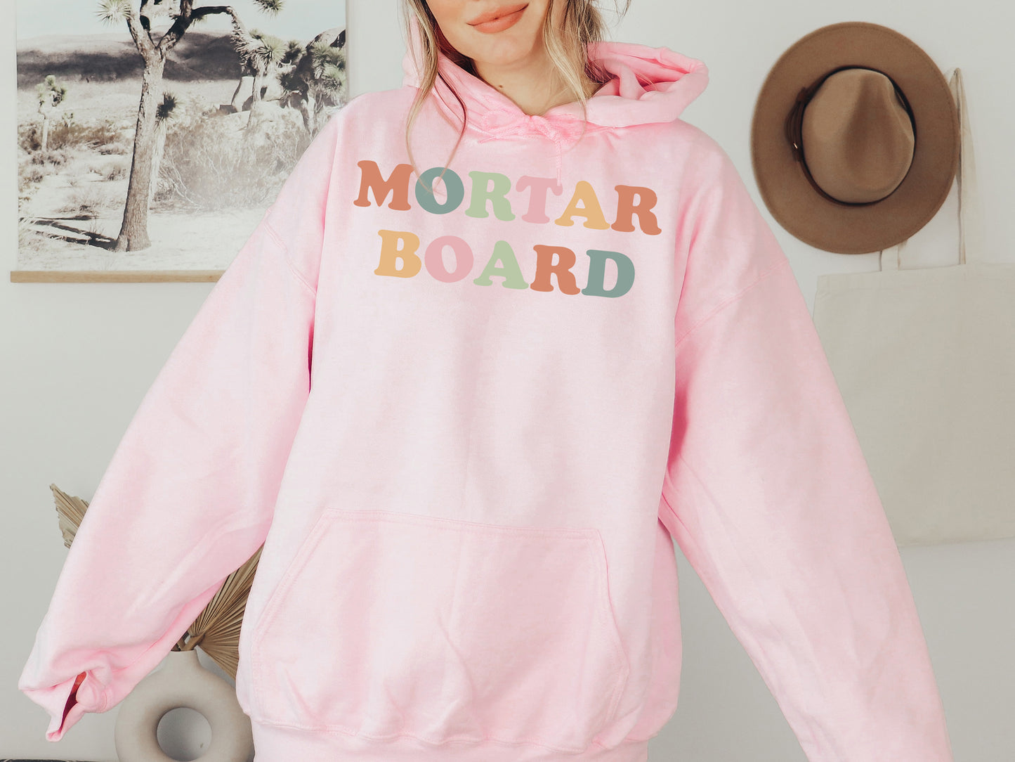 Mortar Board Bright and Colorful Sorority Hoodie _ 3475g
