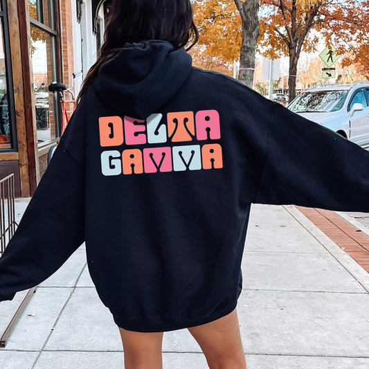 Delta Gamma Vibrant Verve Sorority Hoodie _ 32612g