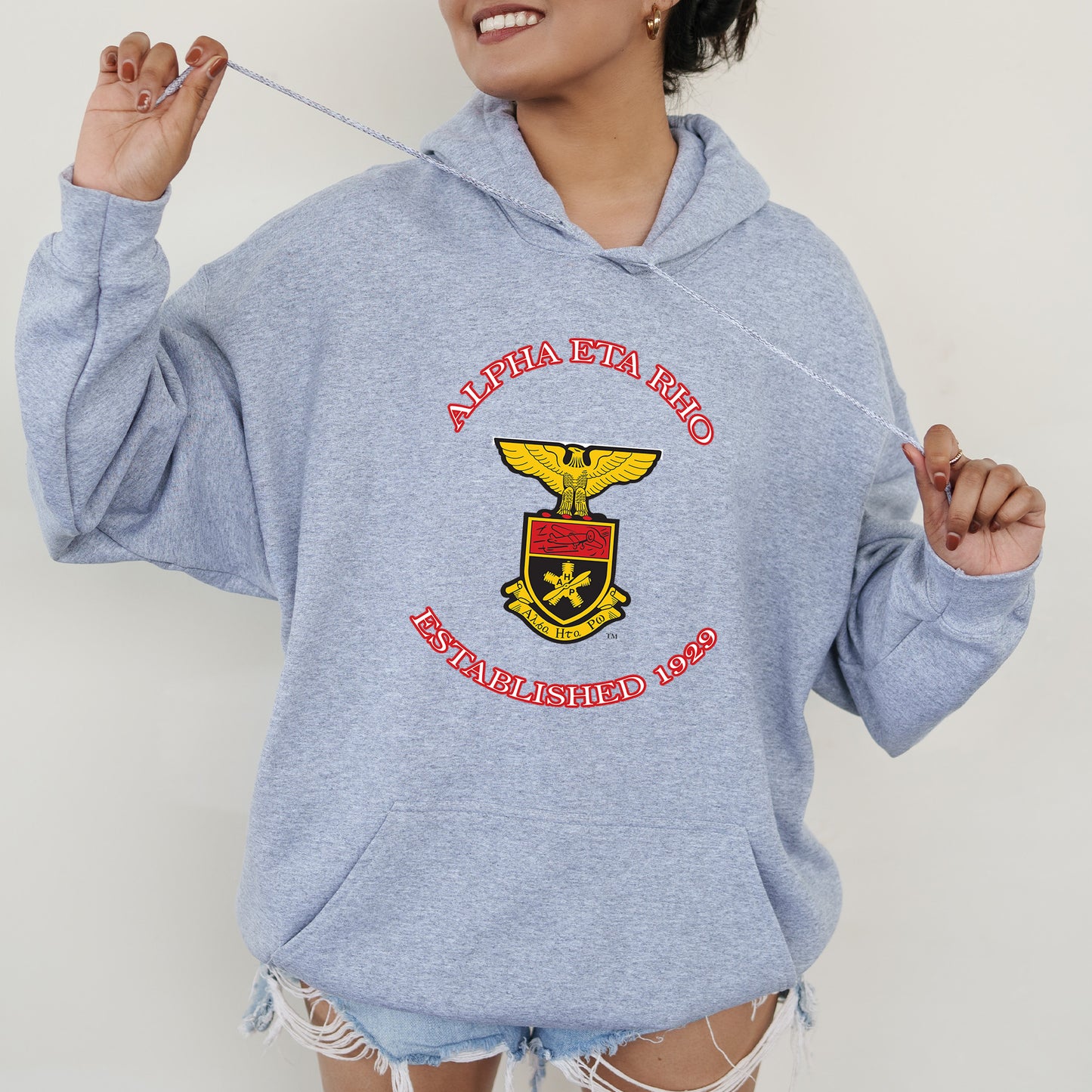 Alpha Eta Rho Iconic Insignia COED Hoodie _ 35663g