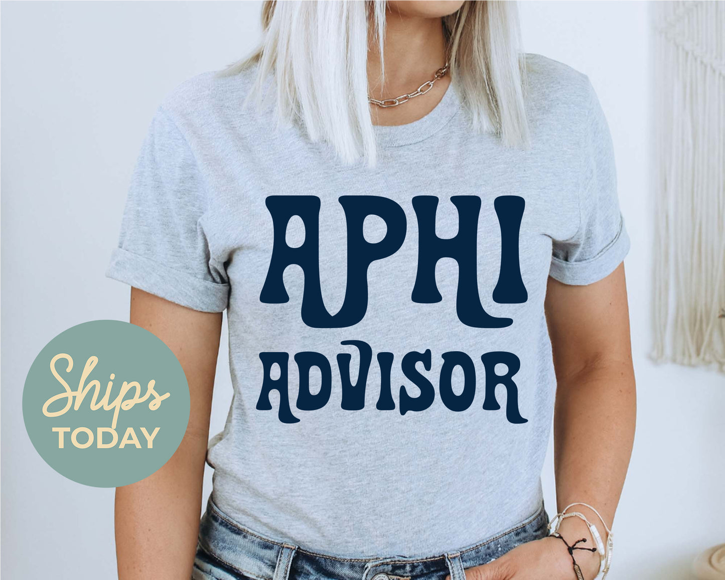 Alpha Phi Best Advisor Sorority T-shirt _ 3102g