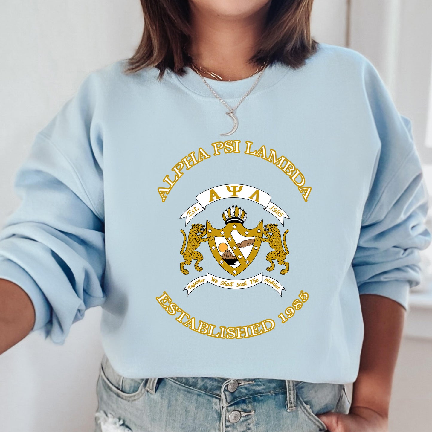 Alpha Psi Lambda Iconic Insignia COED Sweatshirt _ 35666g