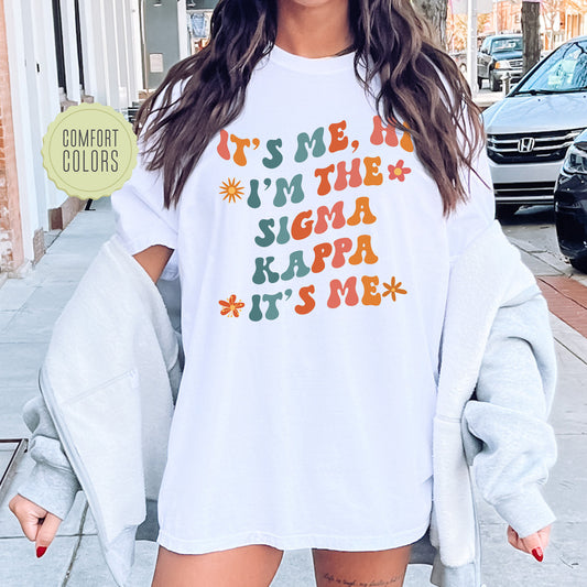 Sigma Kappa Style Comfort Colors Sorority T-shirt _ 36013g