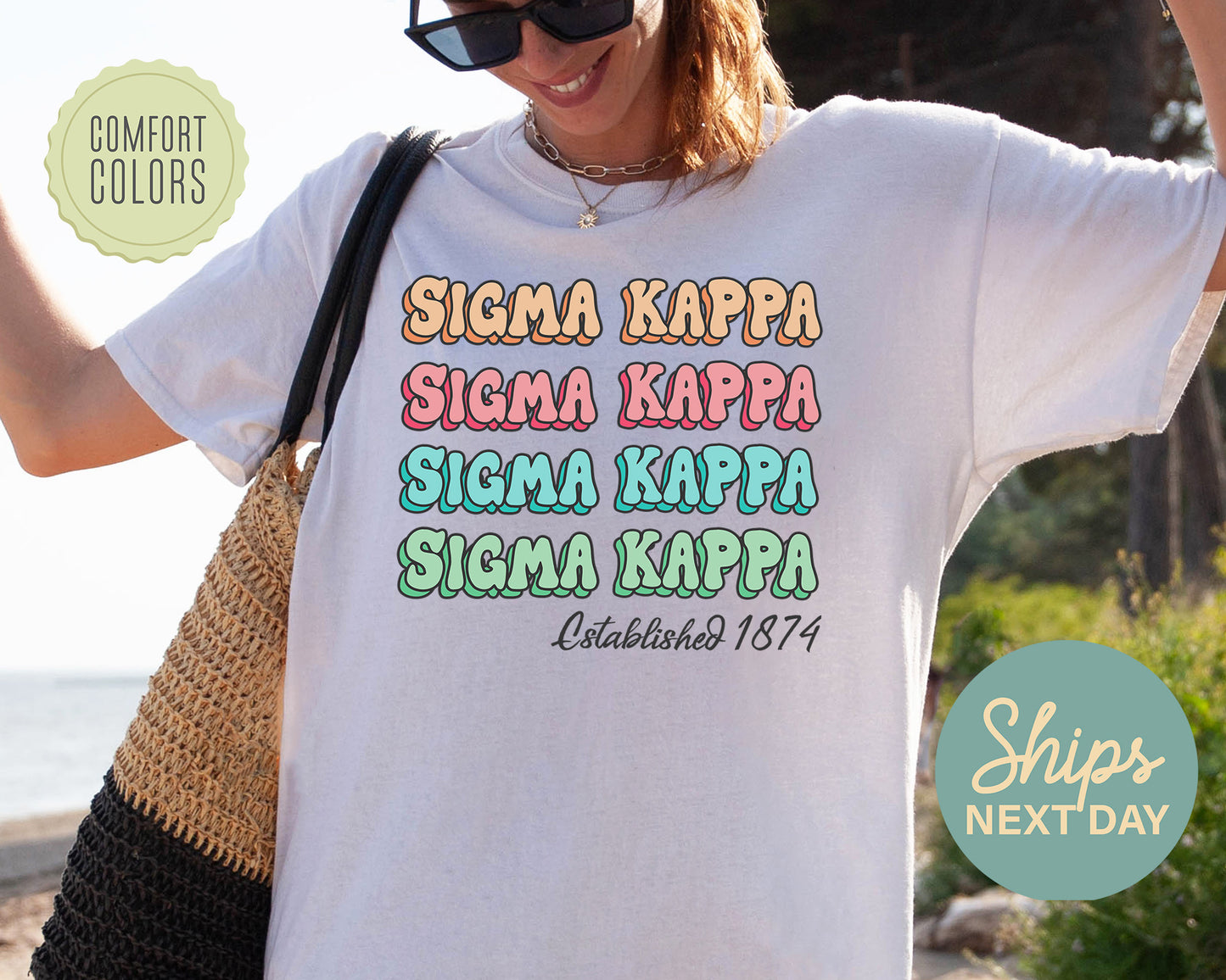 Sigma Kappa Lucy Comfort Colors Sorority T-shirt _ 280g