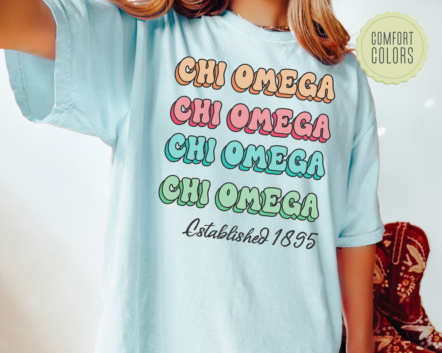 Chi Omega Lucy Comfort Colors Sorority T-shirt _ 267g