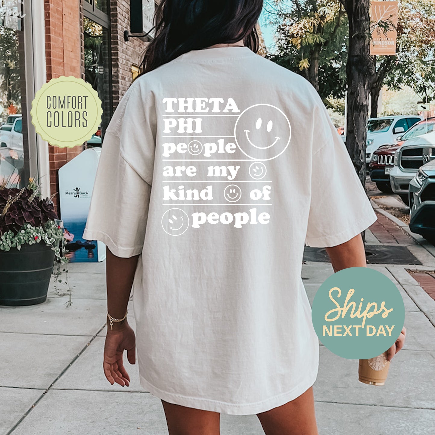 Theta Phi Alpha My Kind of People Comfort Colors Sorority T-shirt _ 33282g