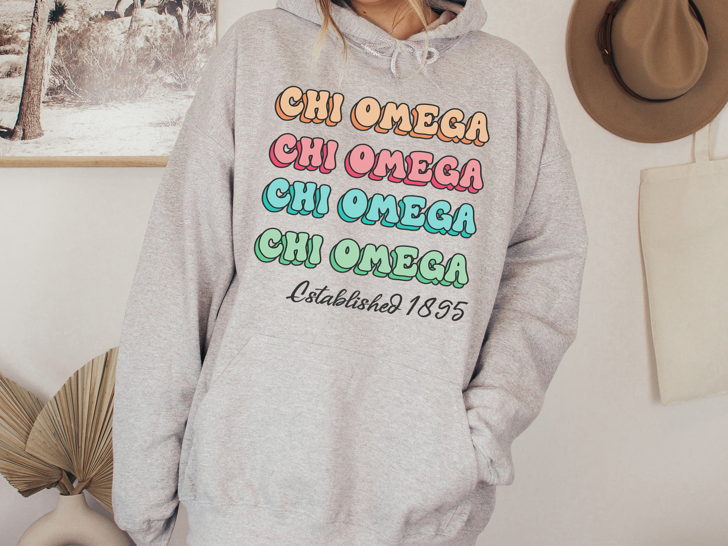 Chi Omega Lucy Sorority Hoodie _ 267g