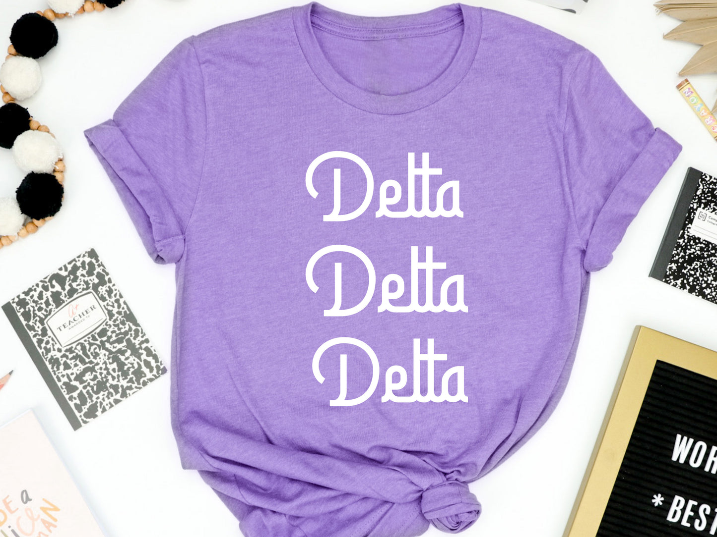 Delta Delta Delta All About That Pop Sorority T-shirt _ 2691g