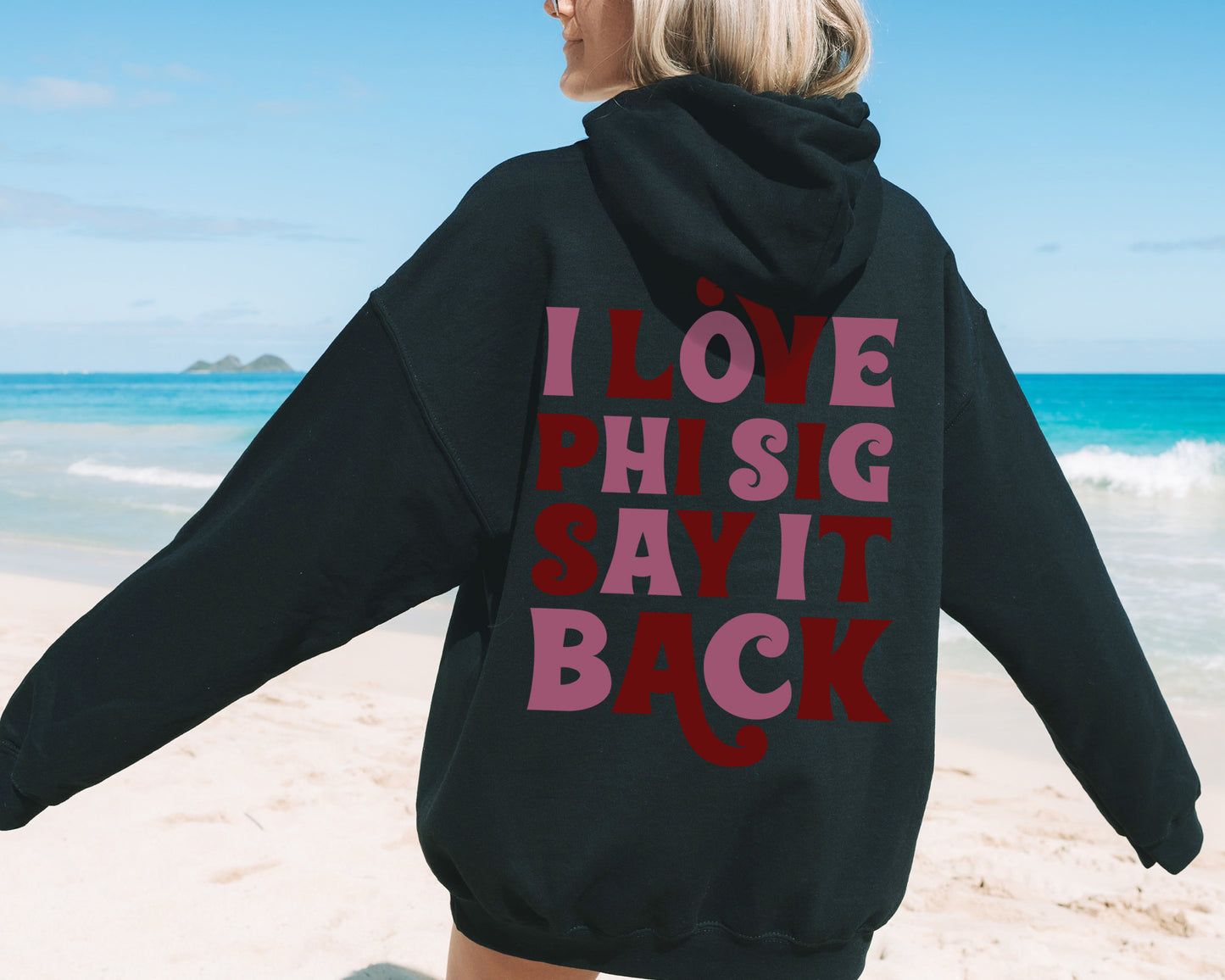 Phi Sigma Sigma Say it Back Sorority Hoodie _ 33391g