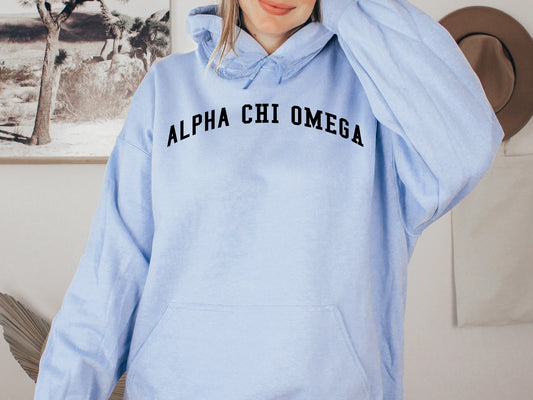 Alpha Chi Omega Just Bold Sorority Hoodie _ 2369g
