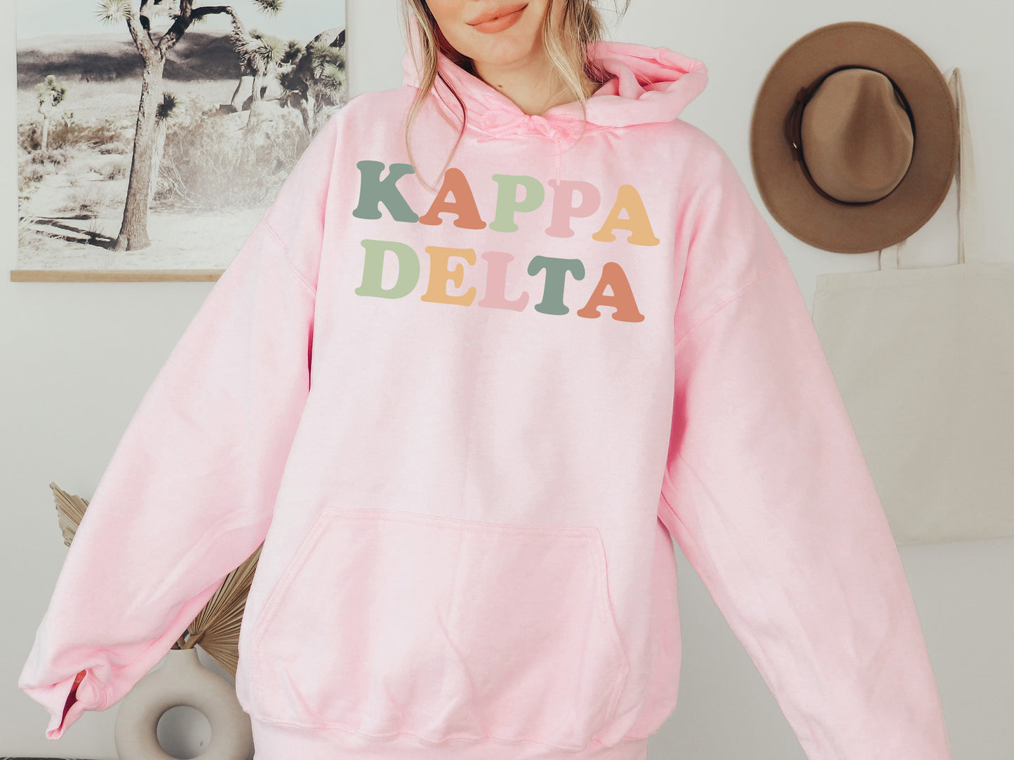 Kappa Delta Bright and Proud Sorority Hoodie _ 430g