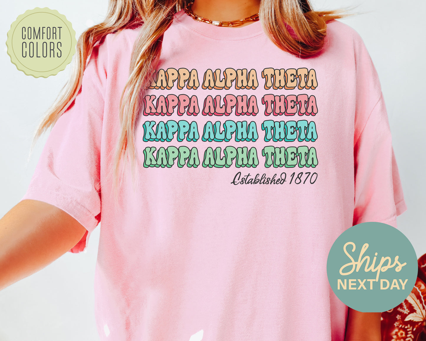 Kappa Alpha Theta Lucy Comfort Colors Sorority T-shirt _ 273g