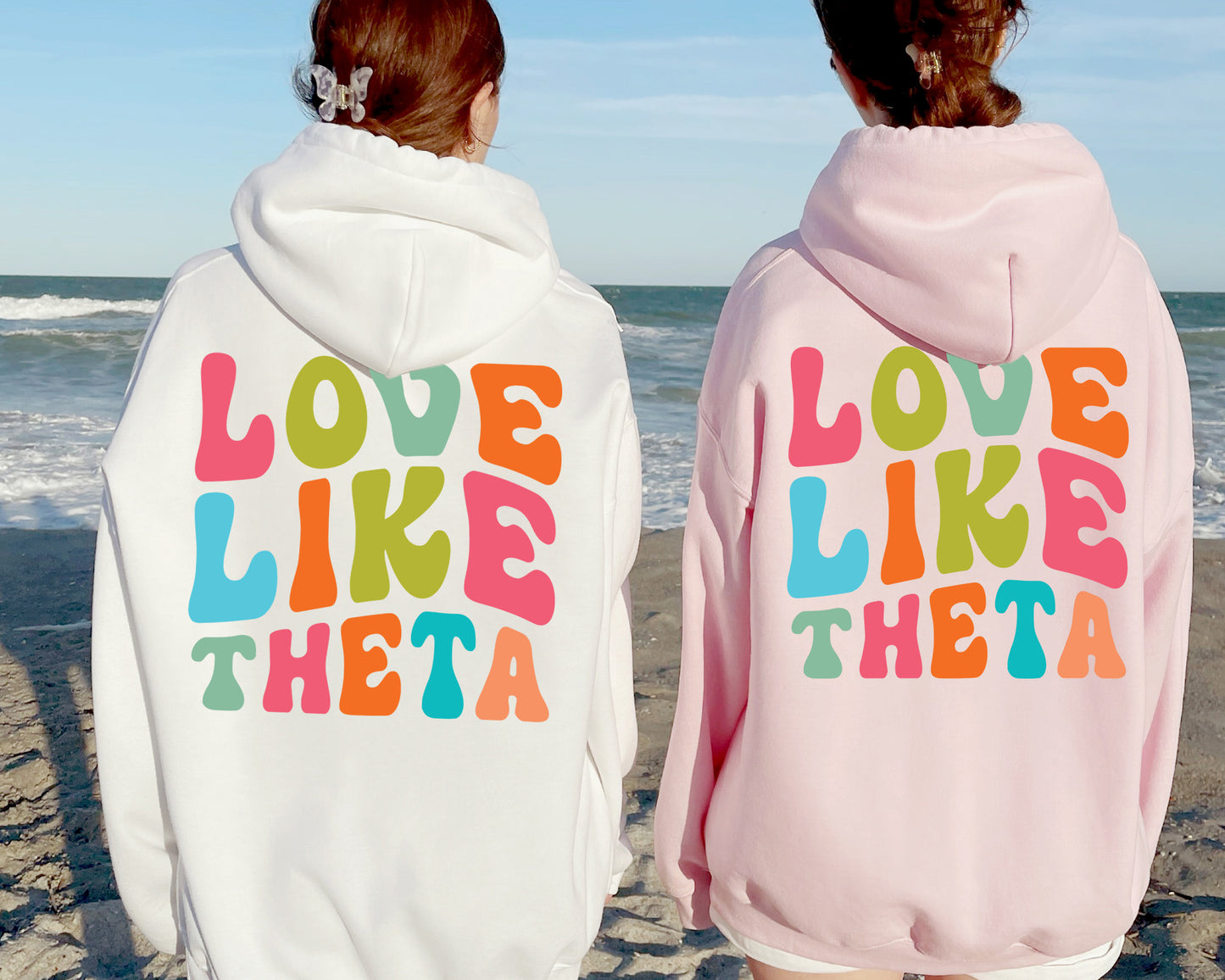 Kappa Alpha Theta Blissful and Vibrant Sorority Hoodie _ 33169g