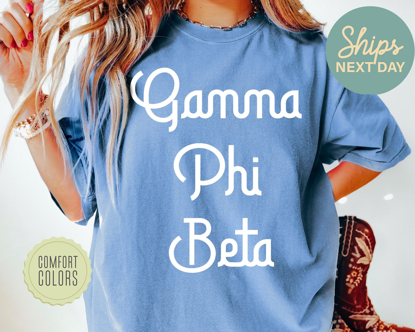 Gamma Phi Beta All About That Pop Comfort Colors Sorority T-shirt _ 2695g