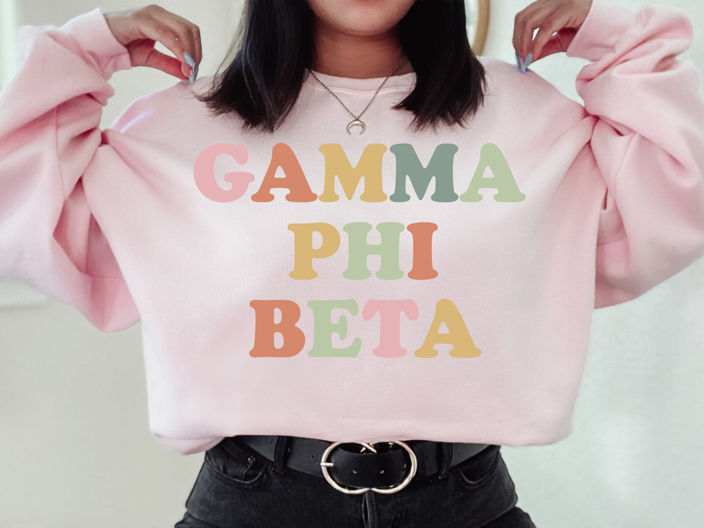 Gamma Phi Beta Bright and Proud Sorority Sweatshirt _ 428g
