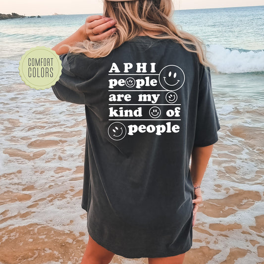 Alpha Phi My Kind of People Comfort Colors Sorority T-shirt _ 33263g