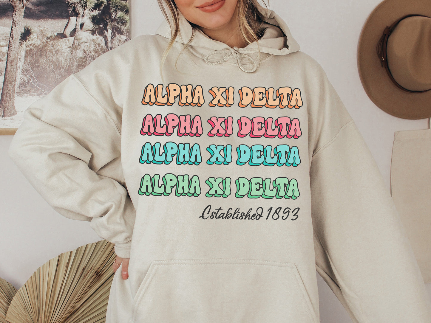 Alpha Xi Delta Lucy Sorority Hoodie _ 266g