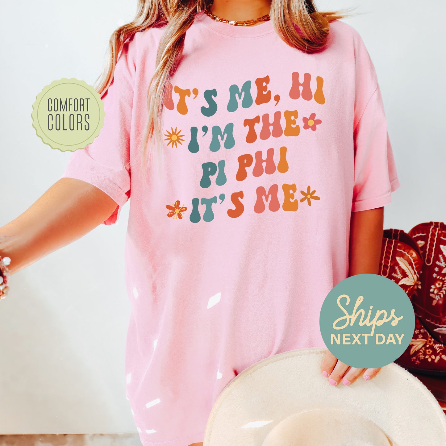 Pi Beta Phi Style Comfort Colors Sorority T-shirt _ 36011g
